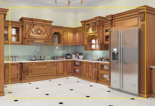 کابینت طرح چوب