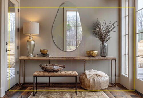 دکوراسیون خانه با آینه کنسول